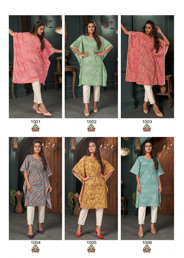 Banwery Kaftans Fancy Cotton Festive Wear Kurti 